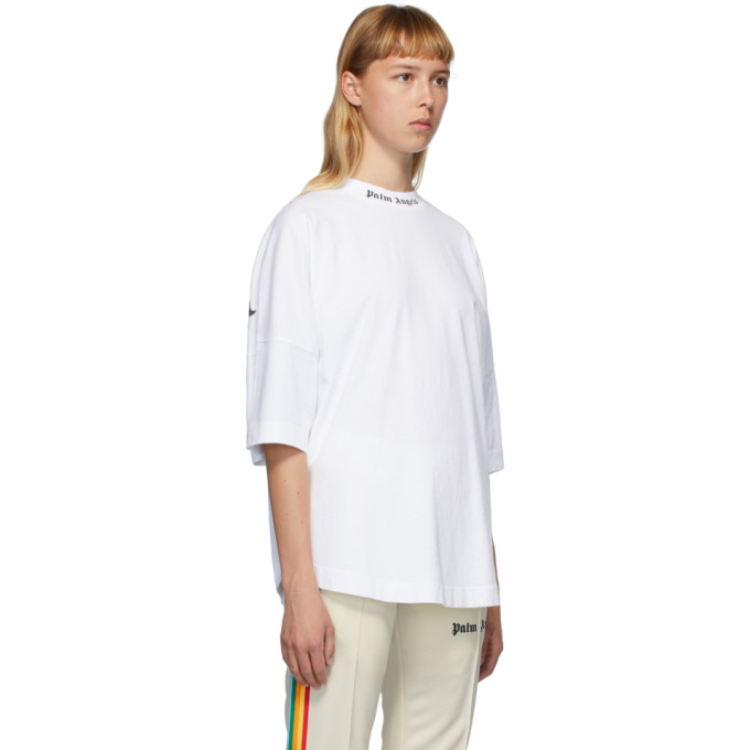 PALM ANGELS PALM ANGELS WHITE CLASSIC LOGO T-SHIRT