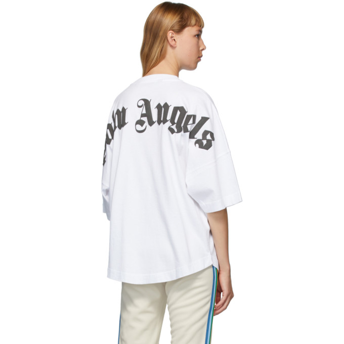 PALM ANGELS PALM ANGELS WHITE CLASSIC LOGO T-SHIRT