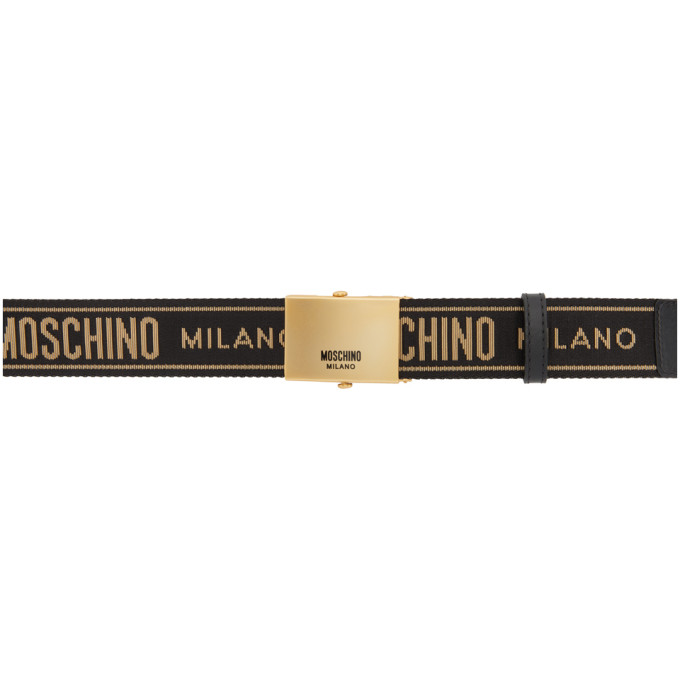 moschino gold belt