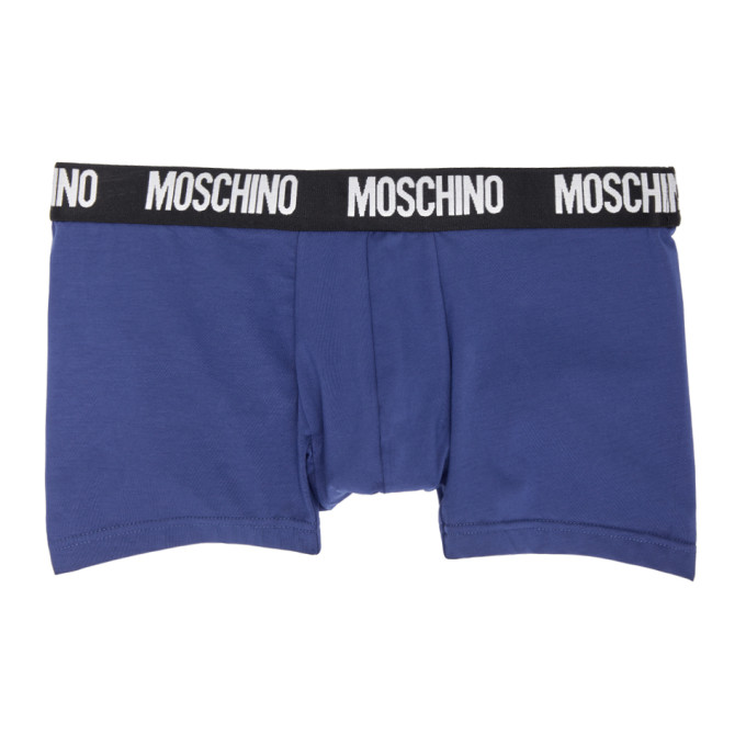 Moschino Navy Logo Boxers