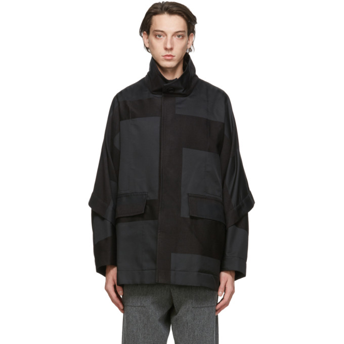 Issey Miyake Men Issey Miyake Men Black Square Jacket