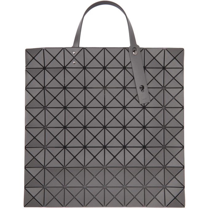 BAO BAO ISSEY MIYAKE BAO BAO ISSEY MIYAKE GREY LUCENT MATTE TOTE