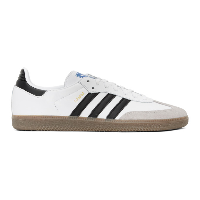Click to view more detailed imagery on our partner's website Adidas Originals Adidas Men's Originals Samba Leather Casual Shoes In Blk/wht