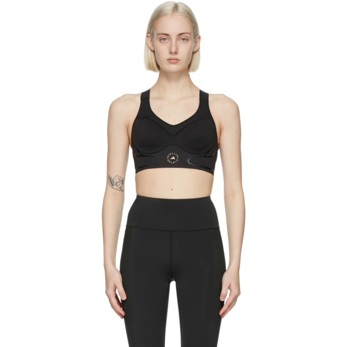 adidas by Stella McCartney Black TruePace Sports Bra