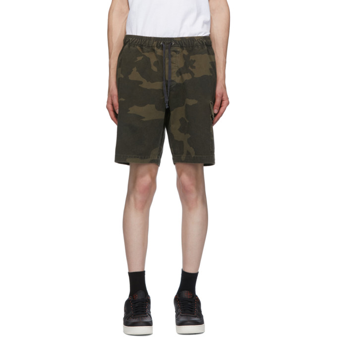 John Elliott Brown Utility Cargo Shorts