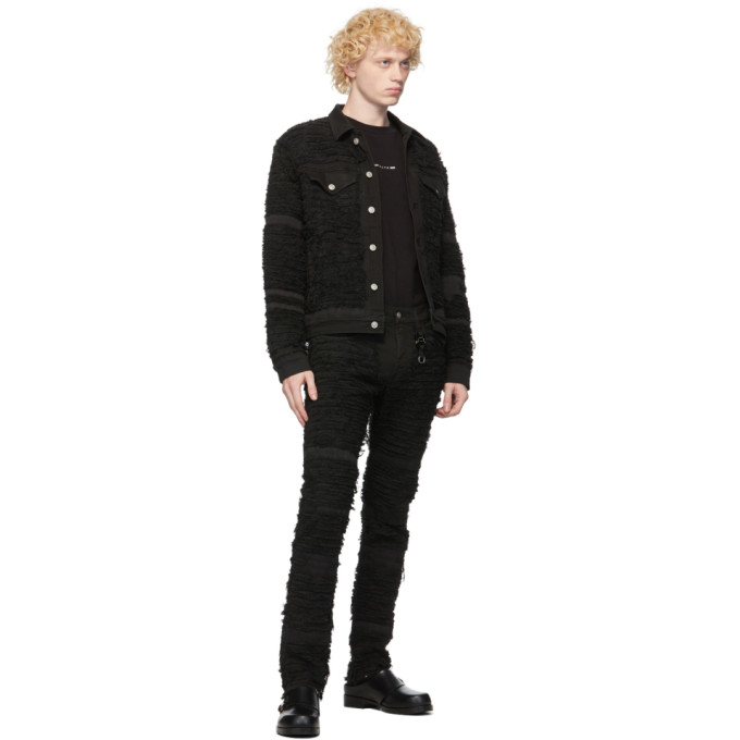 six pocket jeans black