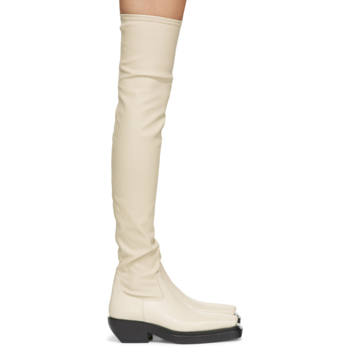 Bottega Veneta Off-White The Lean Tall Boots