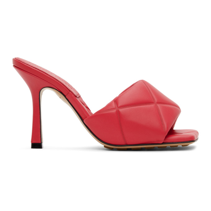 quilted heeled sandals