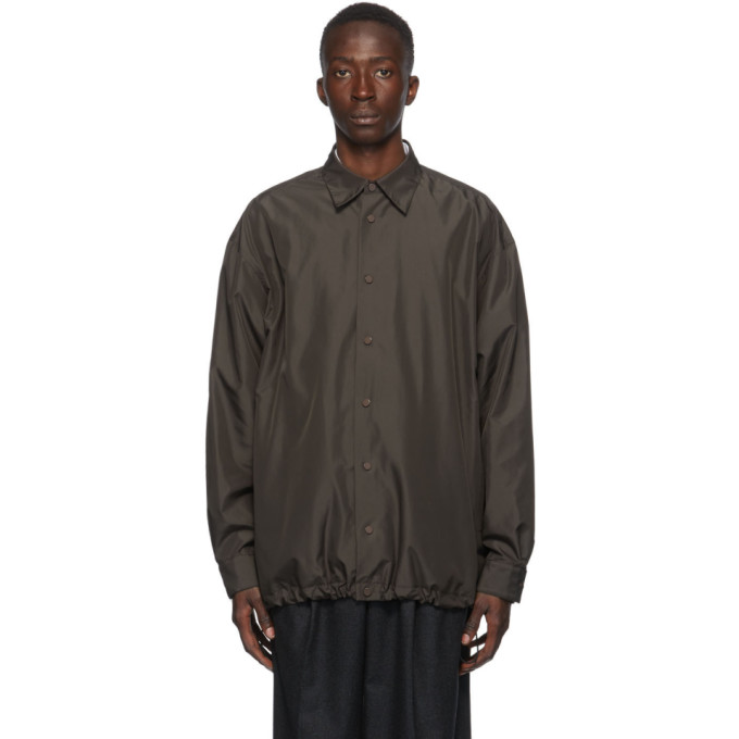 Bottega Veneta Bottega Veneta Brown Buttoned Coach Jacket