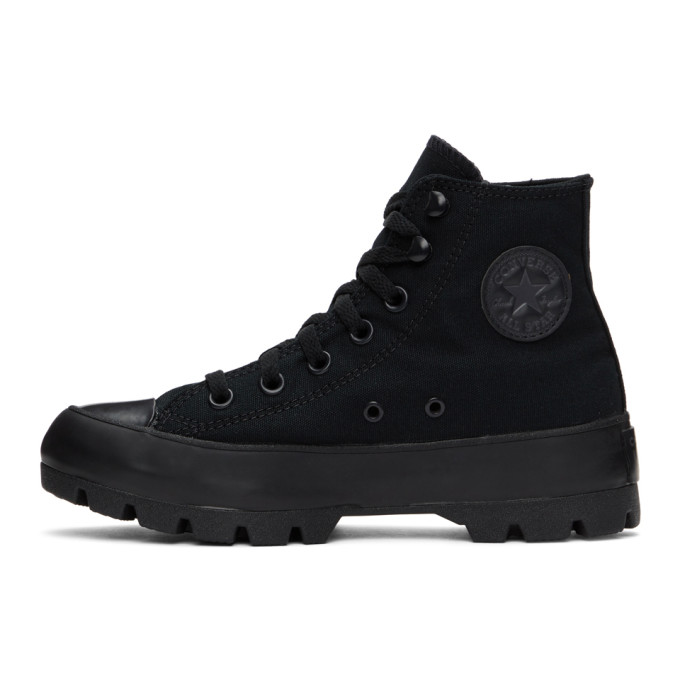 CONVERSE CONVERSE BLACK LUGGED CHUCK TAYLOR ALL STAR SNEAKERS