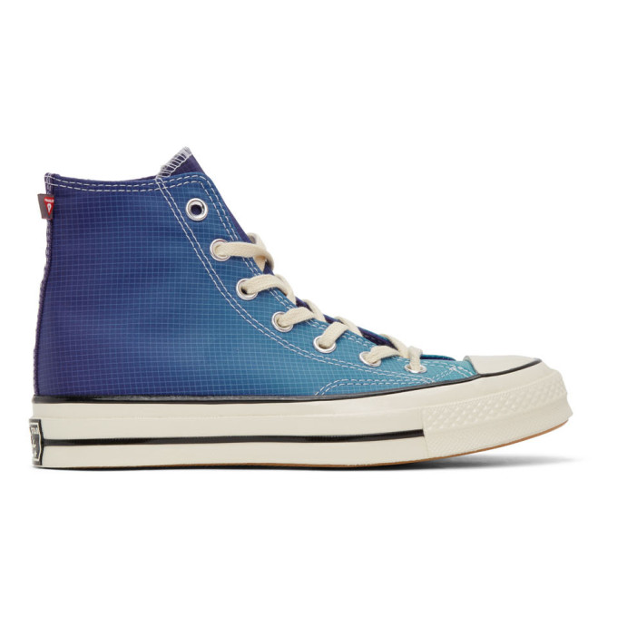 CONVERSE CONVERSE BLUE AND PURPLE PRIMALOFT CHUCK 70 HIGH SNEAKERS