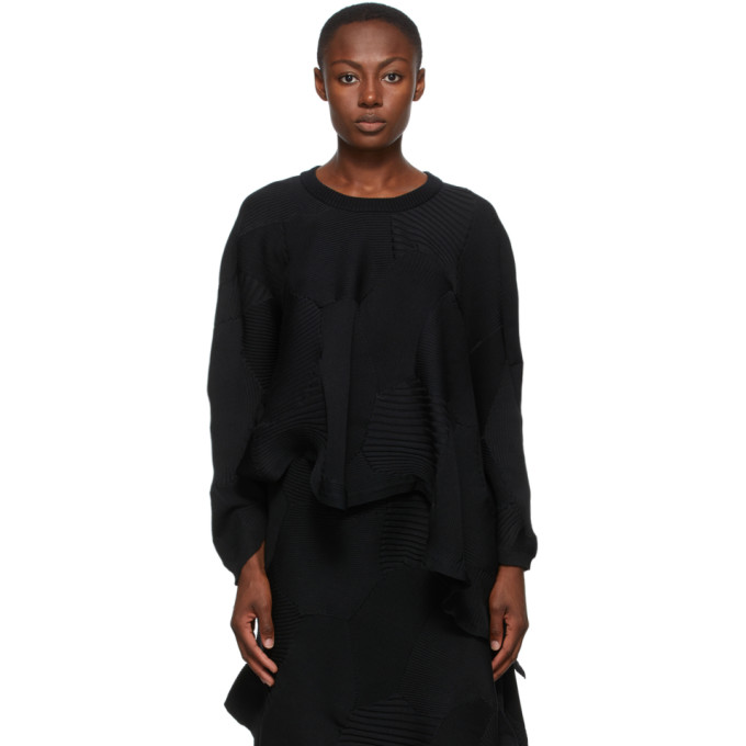 ISSEY MIYAKE ISSEY MIYAKE BLACK KONE KONE SWEATER