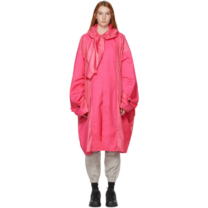 Ambush Pink Oversized Poncho Coat