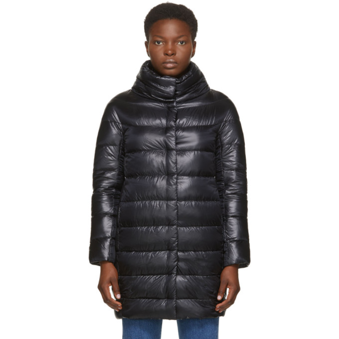 Herno Black Down Egg Coat