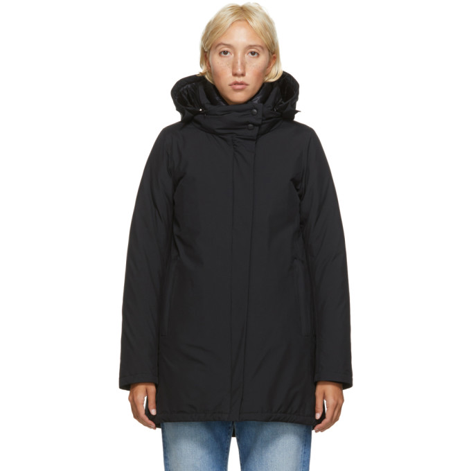 Herno Black Down Goretex Hilo Jacket