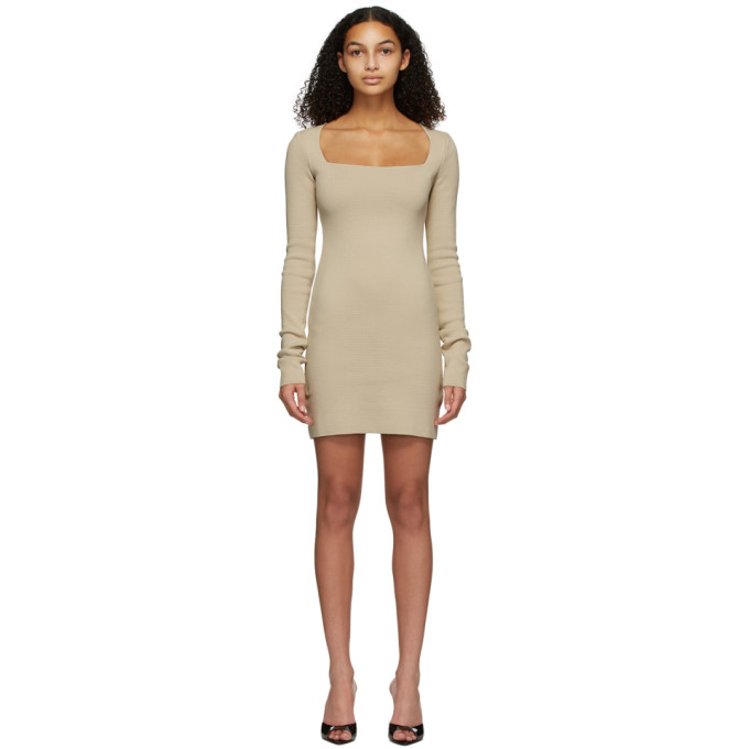 Nanushka Beige Leah Dress