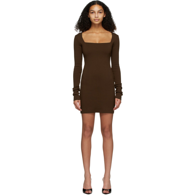 Nanushka Brown Leah Dress