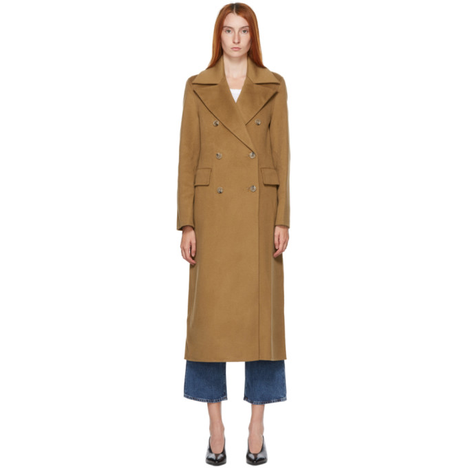 Nanushka Brown Lana Wool Coat