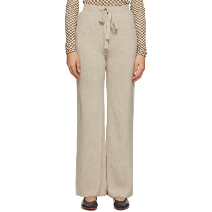 Nanushka Beige Wool Oni Lounge Pants