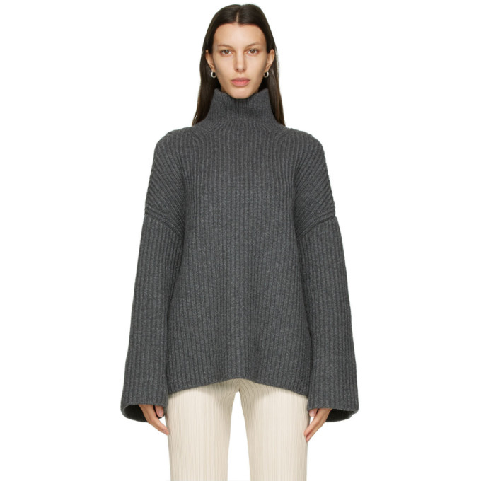 Nanushka Grey Raw Turtleneck