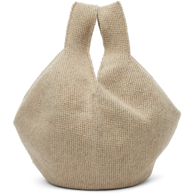 LAUREN MANOOGIAN BEIGE POOF TOTE