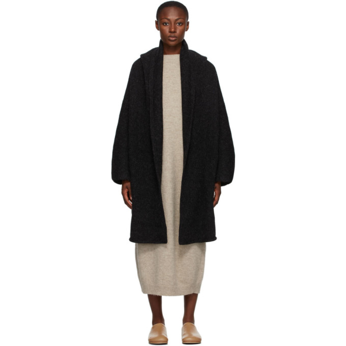 Lauren Manoogian Black Alpaca Capote Cardigan