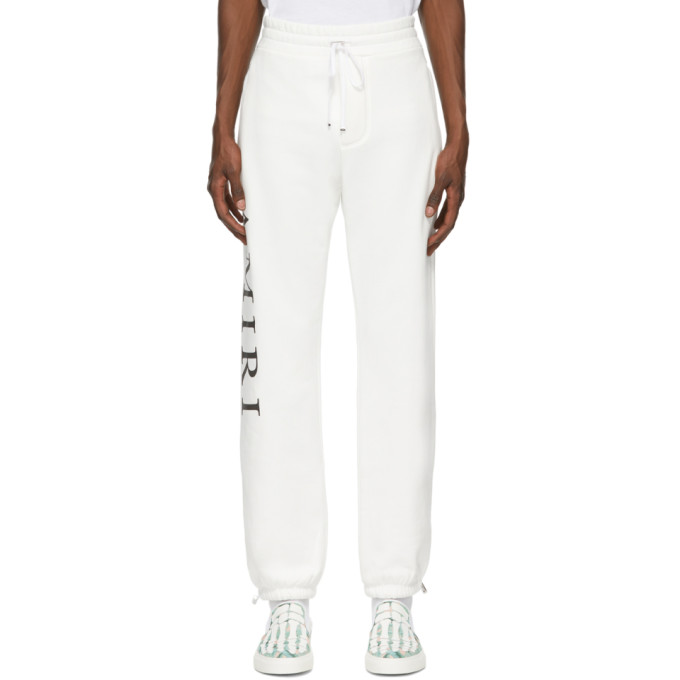 AMIRI White Large Logo Lounge Pants