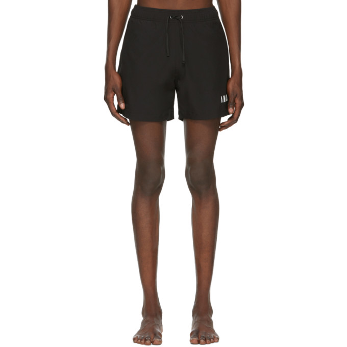 AMIRI Black Logo Core Swim Shorts