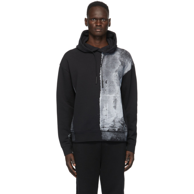A Cold Wall Black Painted Hoodie 21m2505 A Cold Wall Black Painted Hoodie 21m2505