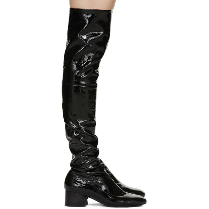 Khaite Black The Sedona Tall Boots