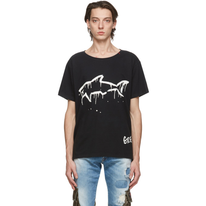 Click to view more detailed imagery on our partner's website Greg Lauren T-shirt In Black