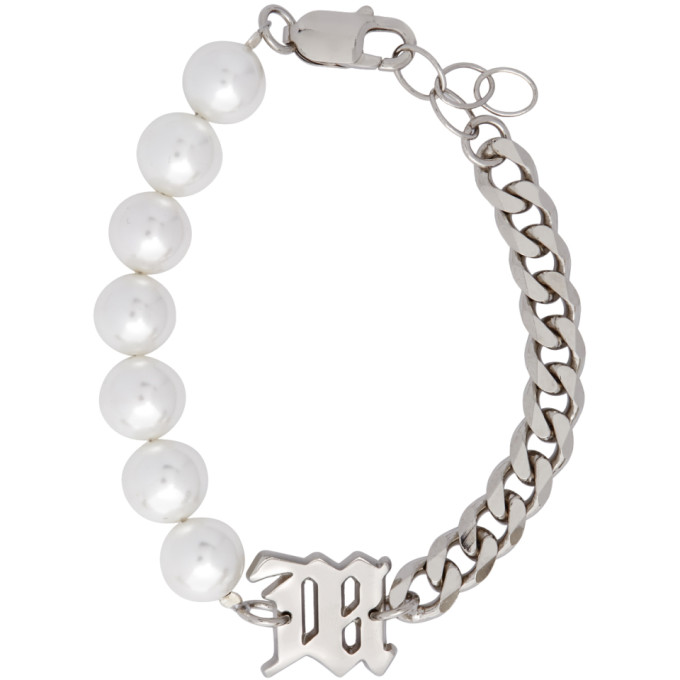 MISBHV MISBHV OFF-WHITE HALF-PEARL CLASSIC BRACELET