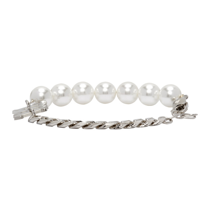 MISBHV MISBHV OFF-WHITE HALF-PEARL CLASSIC BRACELET