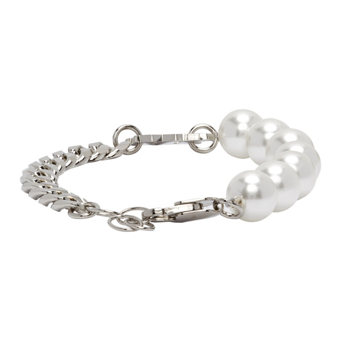 MISBHV MISBHV OFF-WHITE HALF-PEARL CLASSIC BRACELET
