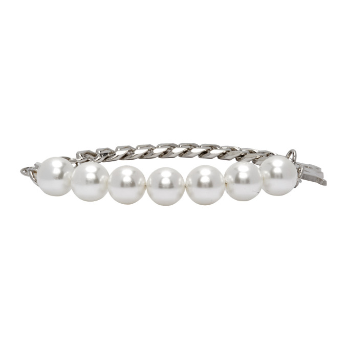 MISBHV MISBHV OFF-WHITE HALF-PEARL CLASSIC BRACELET