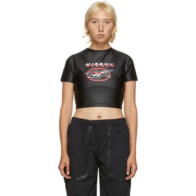 MISBHV Black Reebok Edition Cropped T-Shirt