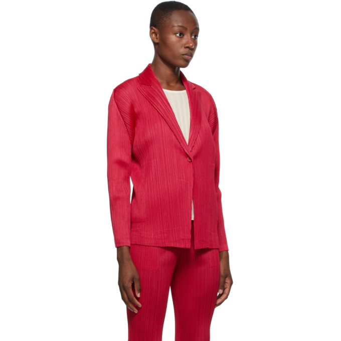 ISSEY MIYAKE PLEATS PLEASE ISSEY MIYAKE PINK MONTHLY COLORS SEPTEMBER BLAZER