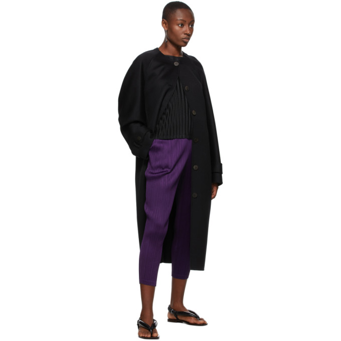 ISSEY MIYAKE PLEATS PLEASE ISSEY MIYAKE PURPLE MONTHLY COLORS SEPTEMBER TROUSERS