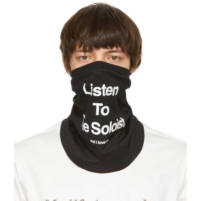 TAKAHIROMIYASHITA TheSoloist. Black Listen To The Soloist Scarf