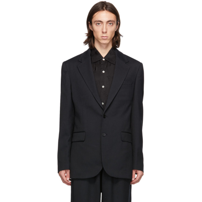 HOPE Black Wool Bolt Blazer