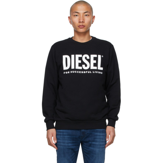 Diesel Black S-GIR-Division-Logo Sweatshirt