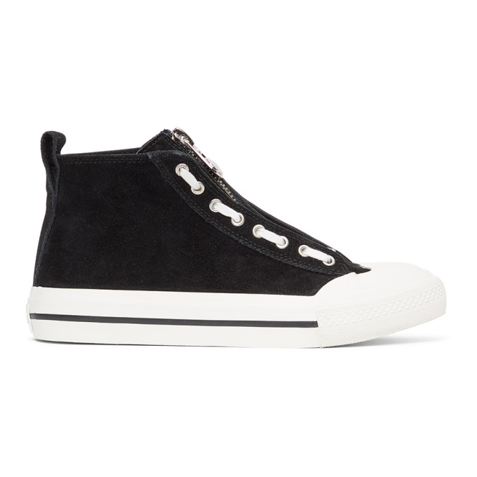 Diesel Black S-Astico Mzip Sneakers