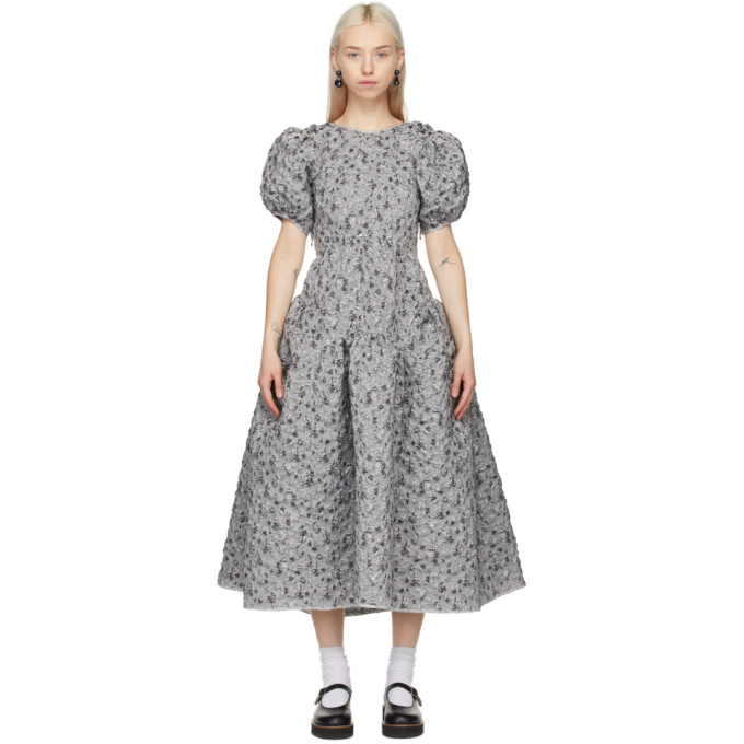 Cecilie Bahnsen SSENSE Exclusive Silver Katrine Dress