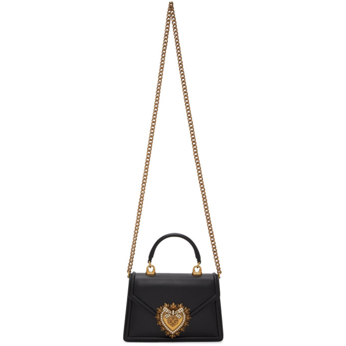 Dolce and Gabbana Black Small Devotion Bag