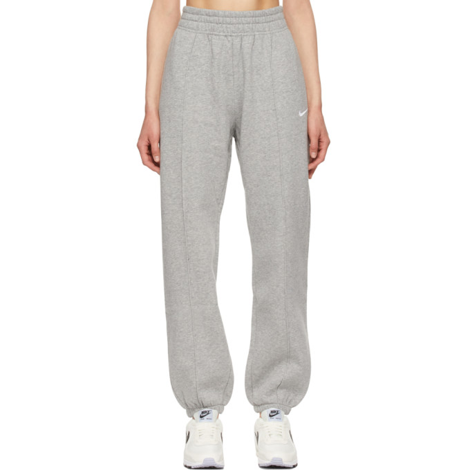 Nike Grey Fleece Sportswear Trend Lounge Pants In 063 Dk Grey