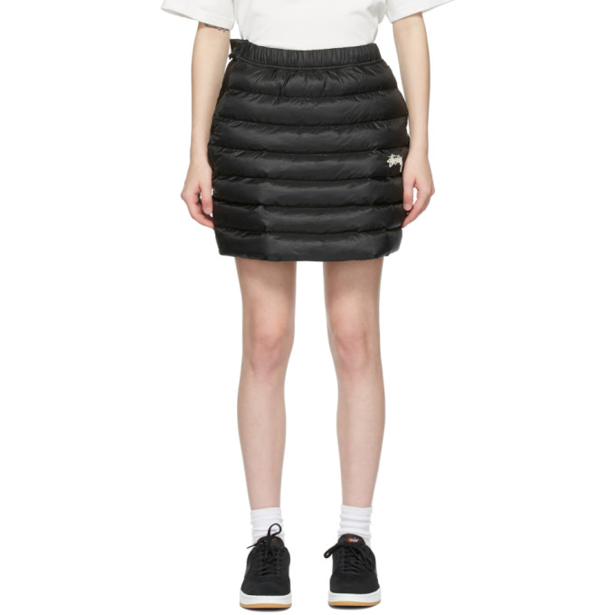 Nike Black Stussy Edition Quilted NRG Miniskirt