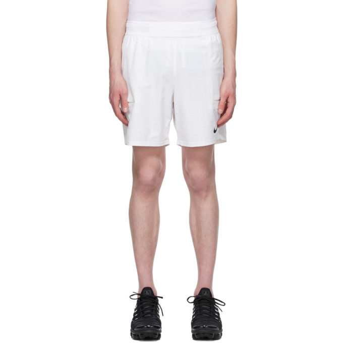 Nike White NikeCourt Dri-FIT Advantage Tennis Shorts