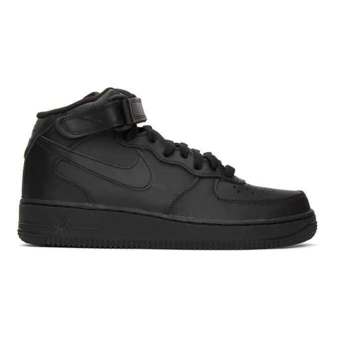 Nike Black Air Force 1 Mid 07 Sneakers