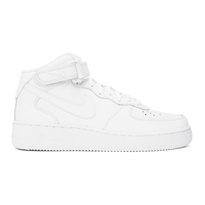 Nike White Air Force Mid 07 Sneakers