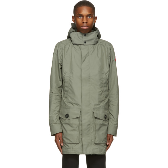 Canada Goose Green Crew Trench Coat